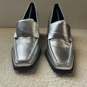 Vince Camuto Segellis Silver  Women’s Slip-On Loafers